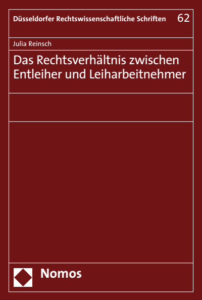Cover des Buchs: Das Rechtsverhältnis zwischen Entleiher und Leiharbeitnehmer
