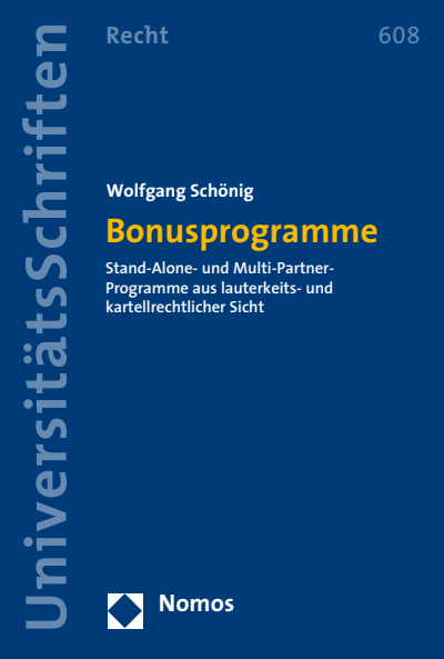 Cover des Buchs: Bonusprogramme