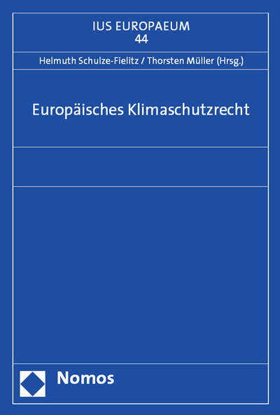 Cover des Buchs: Europäisches Klimaschutzrecht