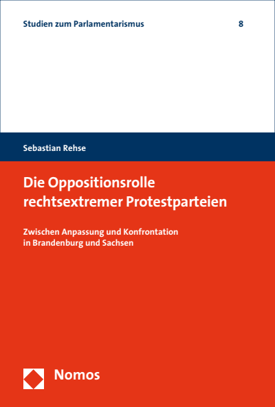 Cover of book: Die Oppositionsrolle rechtsextremer Protestparteien
