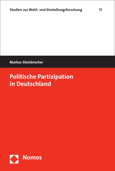 Cover of book: Politische Partizipation in Deutschland