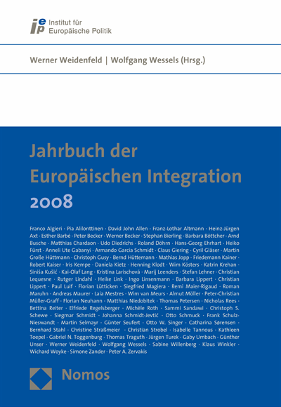 Cover of book: Jahrbuch der Europäischen Integration 2008