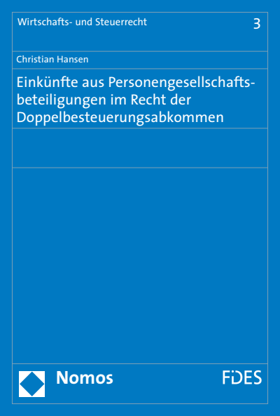 Cover des Buchs: Einkünfte aus Personengesellschaftsbeteiligungen im Recht der Doppelbesteuerungsabkommen