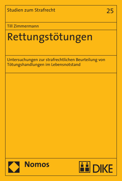 Cover of book: Rettungstötungen