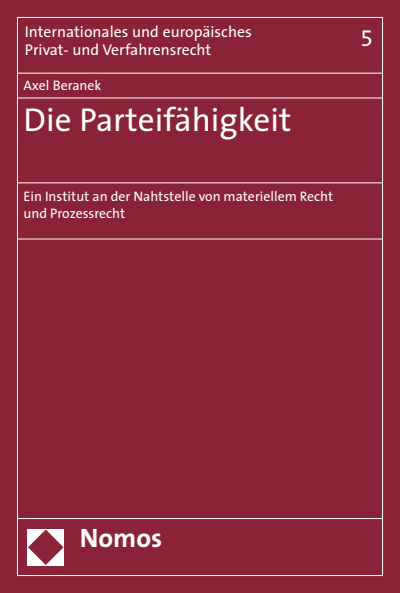 Cover of book: Die Parteifähigkeit