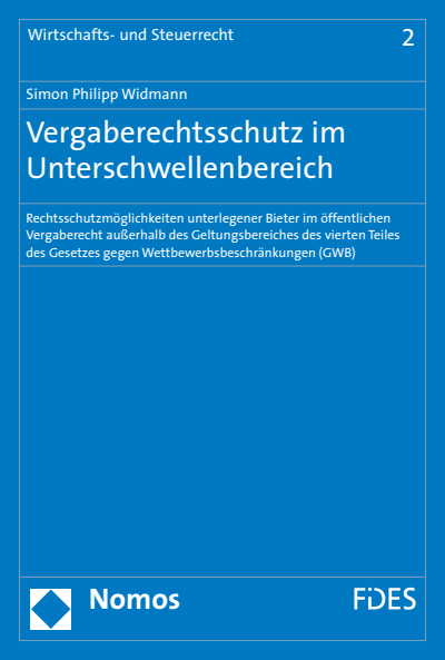 Cover des Buchs: Vergaberechtsschutz im Unterschwellenbereich