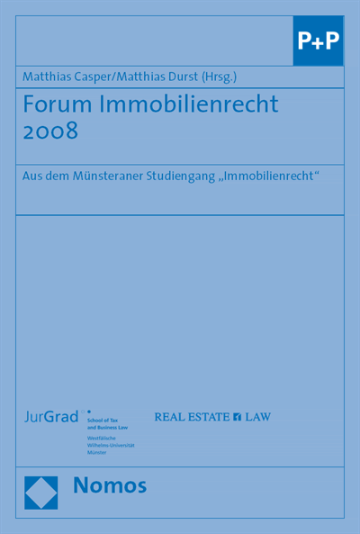 Cover des Buchs: Forum Immobilienrecht 2008