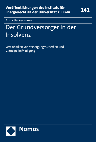 Cover of book: Der Grundversorger in der Insolvenz