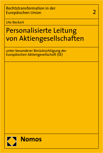 Cover des Buchs: Personalisierte Leitung von Aktiengesellschaften