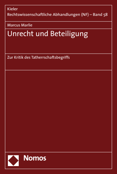 Cover des Buchs: Unrecht und Beteiligung
