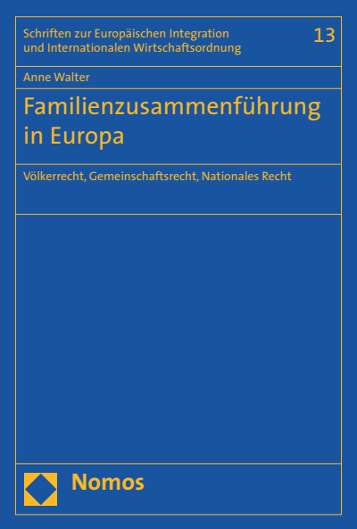 Cover of book: Familienzusammenführung in Europa