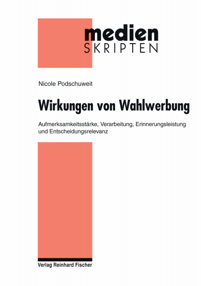 Cover of book: Wirkungen von Wahlwerbung