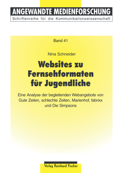 Cover of book: Websites zu Fernsehformaten für Jugendliche