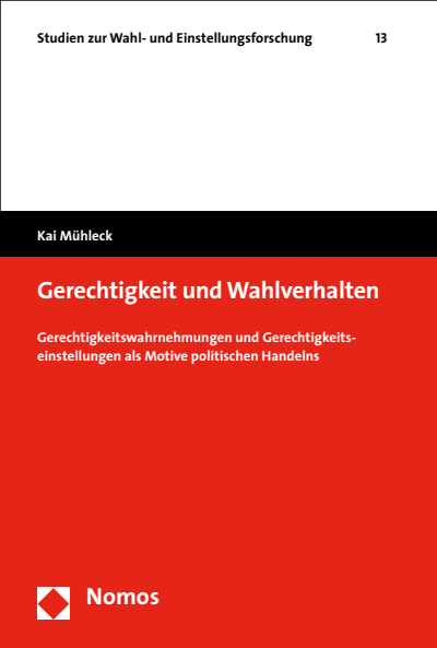 Cover of book: Gerechtigkeit und Wahlverhalten