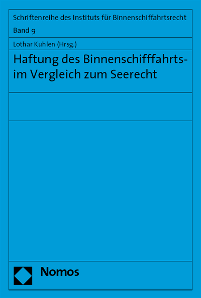 Cover of book: Haftung des Binnenschifffahrts- im Vergleich zum Seerecht