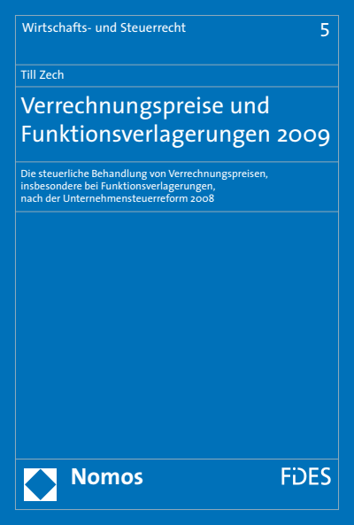 Cover des Buchs: Verrechnungspreise und Funktionsverlagerungen 2009