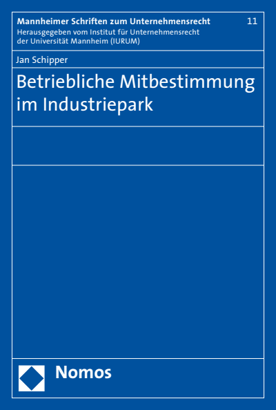 Cover of book: Betriebliche Mitbestimmung im Industriepark
