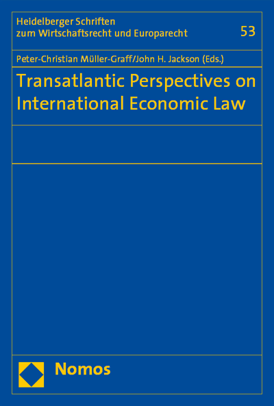 Cover des Buchs: Transatlantic Perspectives on International Economic Law