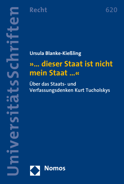 Cover des Buchs: »... dieser Staat ist nicht mein Staat ...«