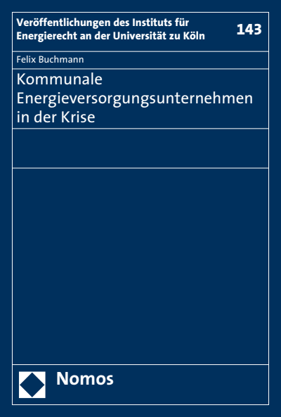 Cover of book: Kommunale Energieversorgungsunternehmen in der Krise