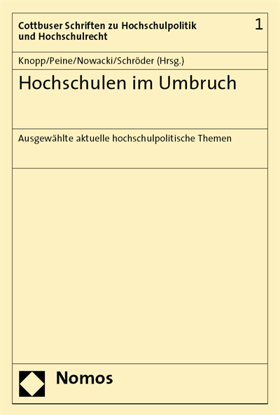 Cover des Buchs: Hochschulen im Umbruch
