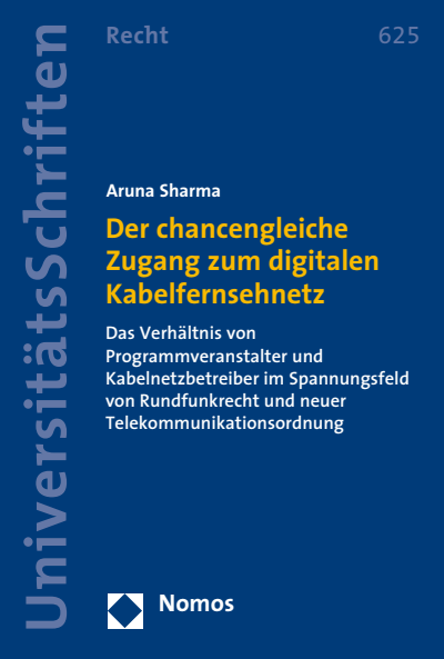 Cover des Buchs: Der chancengleiche Zugang zum digitalen Kabelfernsehnetz