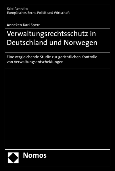 Cover of book: Verwaltungsrechtsschutz in Deutschland und Norwegen