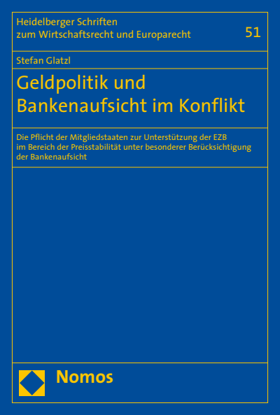 Cover des Buchs: Geldpolitik und Bankenaufsicht im Konflikt