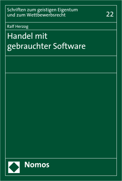 Cover of book: Handel mit gebrauchter Software