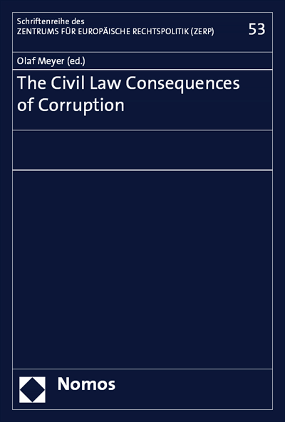 Cover of book: The Civil Law Consequences of Corruption