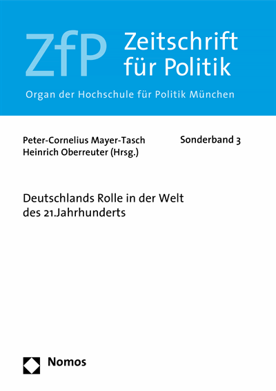 Cover des Buchs: Deutschlands Rolle in der Welt des 21.Jahrhunderts