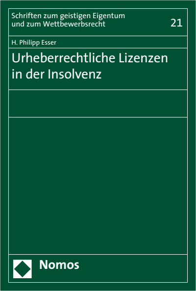Cover of book: Urheberrechtliche Lizenzen in der Insolvenz
