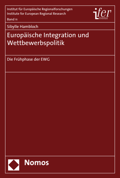 Cover des Buchs: Europäische Integration und Wettbewerbspolitik