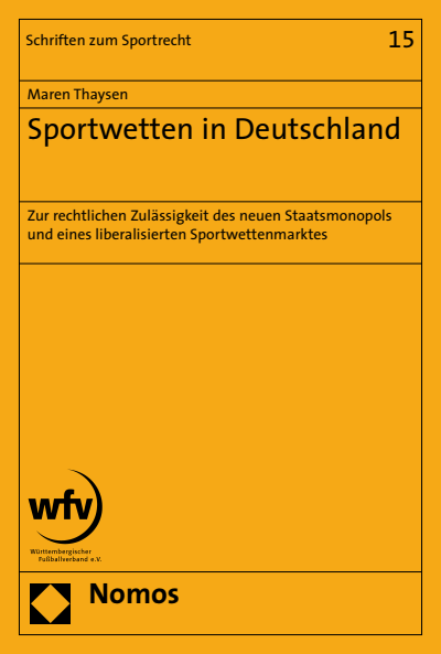 Cover of book: Sportwetten in Deutschland