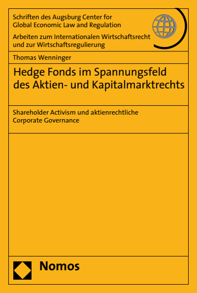Cover of book: Hedge Fonds im Spannungsfeld des Aktien- und Kapitalmarktrechts