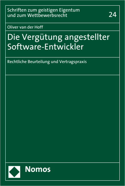 Cover of book: Die Vergütung angestellter Software-Entwickler
