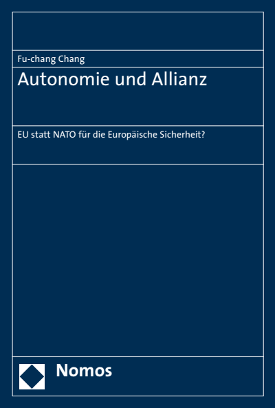 Cover des Buchs: Autonomie und Allianz