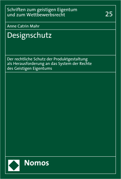 Cover of book: Designschutz