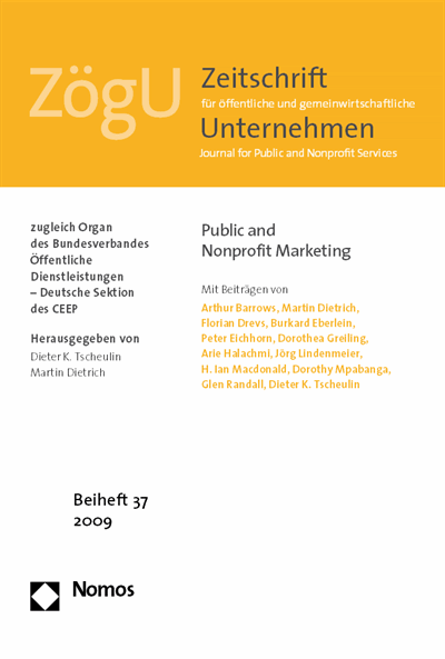 Cover of book: Public and Nonprofit Marketing