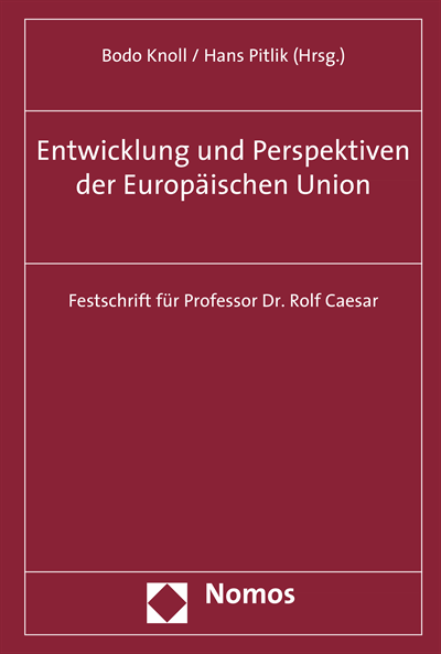 Cover des Buchs: Entwicklung und Perspektiven der Europäischen Union