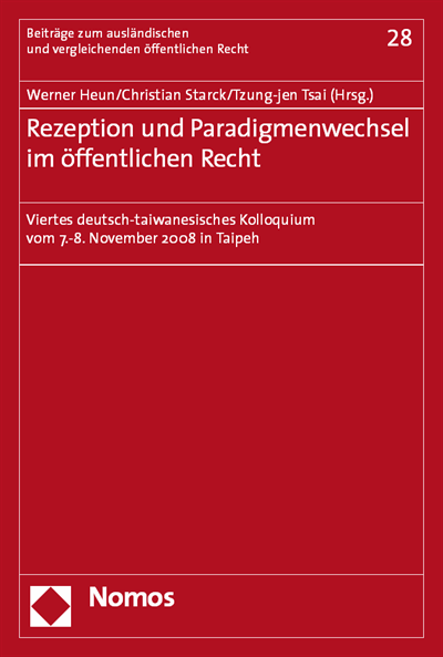 Cover des Buchs: Rezeption und Paradigmenwechsel im öffentlichen Recht
