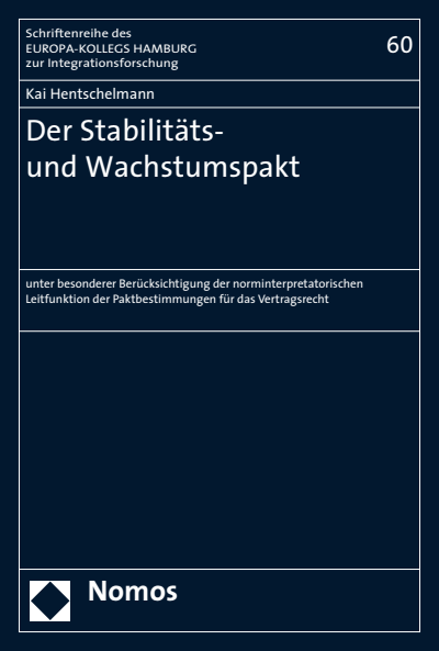 Cover des Buchs: Der Stabilitäts- und Wachstumspakt