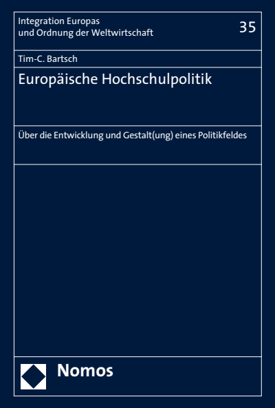 Cover of book: Europäische Hochschulpolitik