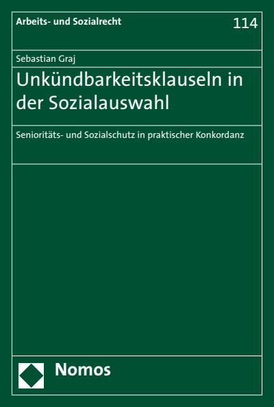 Cover des Buchs: Unkündbarkeitsklauseln in der Sozialauswahl