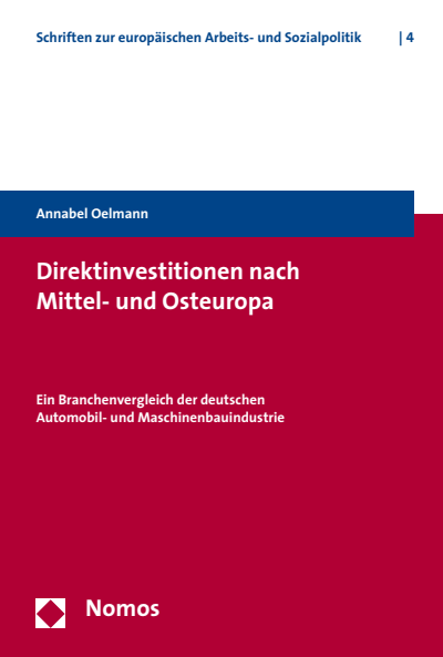 Cover des Buchs: Direktinvestitionen nach Mittel- und Osteuropa
