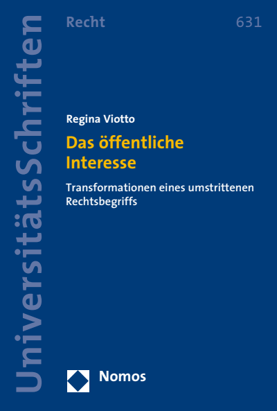 Cover des Buchs: Das öffentliche Interesse