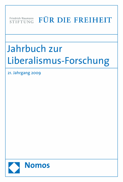 Cover des Buchs: Jahrbuch zur Liberalismus-Forschung