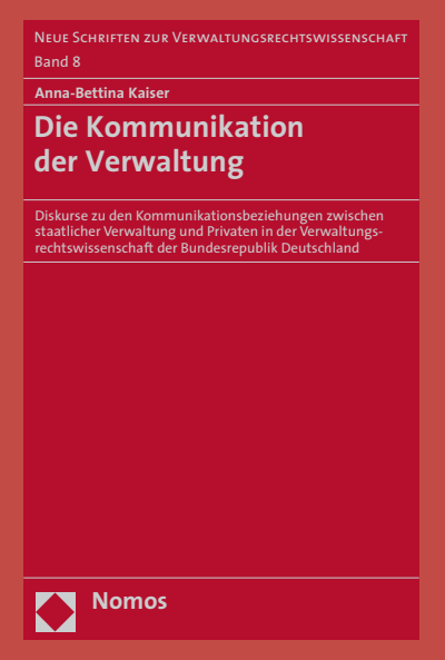 Cover des Buchs: Die Kommunikation der Verwaltung