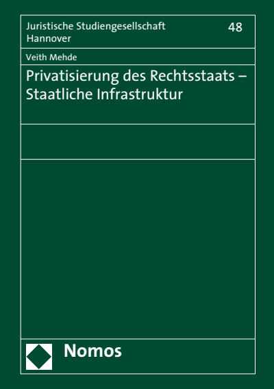 Cover des Buchs: Privatisierung des Rechtsstaats - Staatliche Infrastruktur