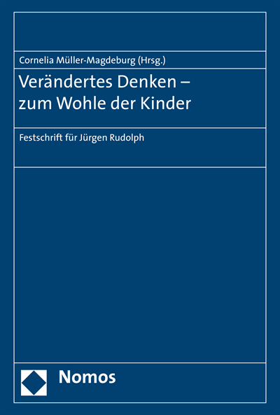 Cover des Buchs: Verändertes Denken - zum Wohle der Kinder